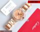 Copy Ballon Bleu De Cartier Women's Watch Rose Gold Dial Rose Gold band Diamonds Bezel 33mm (1)_th.jpg